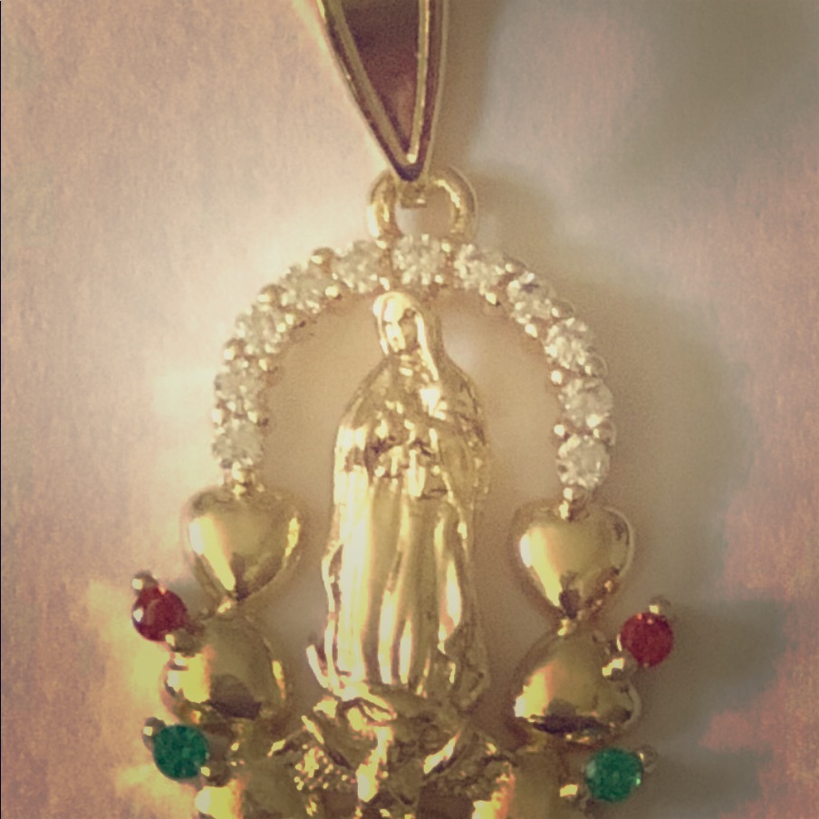 14 Kt Gold Plated Religious Pendant